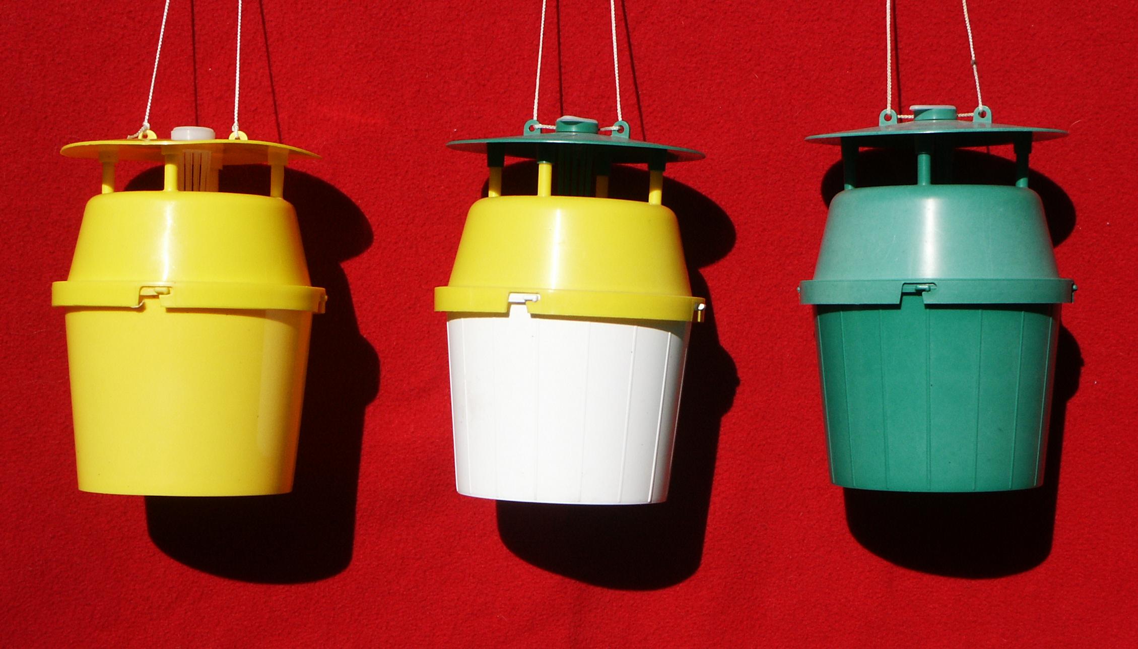 Bucket traps used in 2005 through 2008